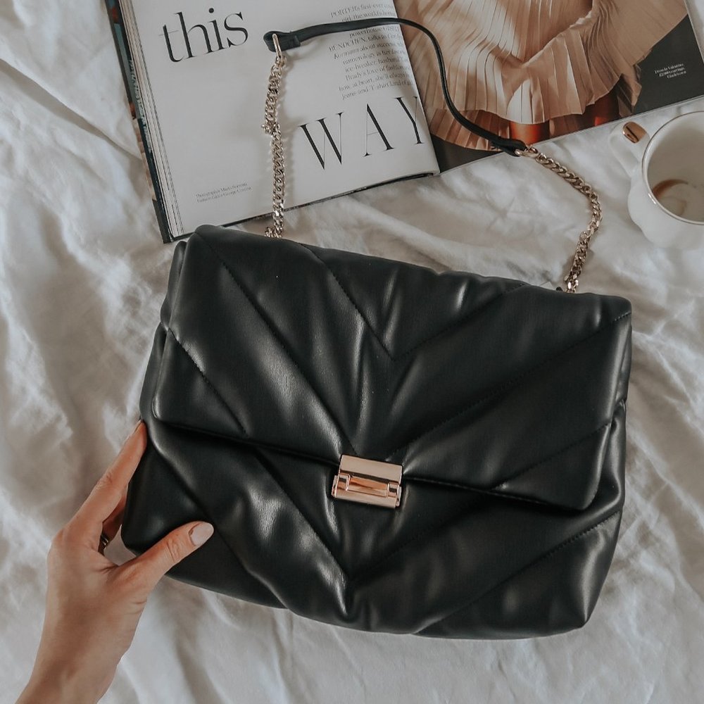 ZARA | Quilted Maxi Bag